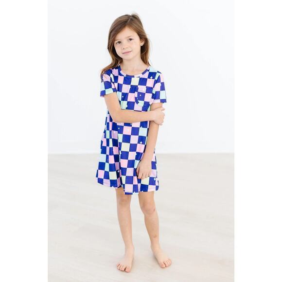 MILA AND ROSE DISCO FLOOR T-SHIRT DRESS NWT SIZE 3T - Picture 2 of 5